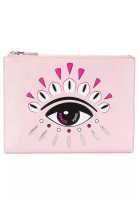 Kenzo Kenzo Kontact Eyes A4 Clutch Bag in Pastel Pink for UNISEX