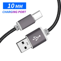 10mm Extra Long USB Type C Cable For Blackview Doogee S98 S97 Pro Ulefone Power Armor 19 18 18T Usb-c Type-C Fast Charging Cabel