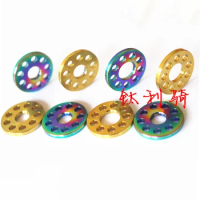 M6 M8 20mm Diameter 2mm Thickness Flat Washer GR5 Titanium Alloy For Motorcycle Bolt Screw Spacer DIY