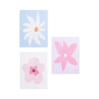Informa 30x40x1.5 Cm Set 3 Pcs Hiasan Dinding Kanvas Print Flower 5