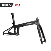 Carbon 20inch Folding Bike Frame include Frame Fork Seatpost and Clamp