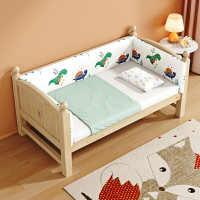 兒童拼接床帶護欄實木床男孩女孩公主床嬰兒小床加寬床邊拼接大床