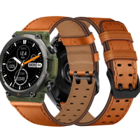 Genuine Leather WatchStrap band For Zeblaze Vibe 7 Pro Lite Replacement Watchband Bracelet For Zeblaze Btalk 2 lite wristband