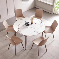 Relaxing Living Dining Table Modern Folding Design Waterproof Dining Table Extendable Luxury Mesa De Comedor Kitchen Furniture