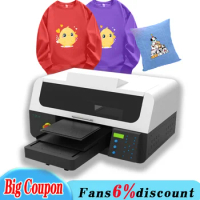 Popular A3 DTG Printer T-shirt Printing Machine 2 i3200 Heads