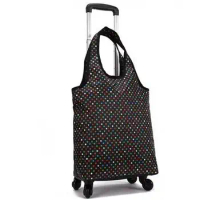 Rolling Luggage Bag Women hand Luggage Bag Women Shopping Bag Travel Trolley Shoulder Bag on wheels Grocery Trolley Bag