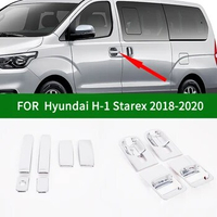 Glossy accessories chrome silver car side door handle bowl CUP cover trim for ALL-NEW Hyundai H-1 H1 Grand Starex 2018 2019 2020