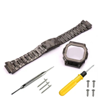 Modified 316 Stainless steel Men's strap case For Casio G-shock DW5600 GW-B5600 G-5600E GW-M5610 GLX-5600 watch strap Watchbands