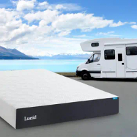 Queen Size 10 Inch Memory Foam Mattress - RV Trailer &amp; Camper Mattress, Bamboo Charcoal and Gel Infusion - Hypoallergenic