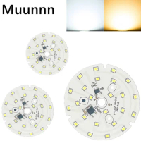 Muunnn LED Chip for Downlight 18W 15W 12W 9W 7W 5W 3W SMD 2835 Round Light Beads AC 220V-240V Downlight Chip Lighting Spotlight