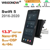 13.3 Inch 1920*1080 Ownice Android10.0 for Suzuki Swift 5 2016 - 2020 Car Radio Auto Multimedia Video Audio Auto Rotatable