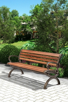 紫葉公園椅戶外長椅廣場室外休閑碳纖維椅子靠背長凳鑄鋁長條座椅