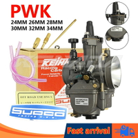 Pwk 賽車化油器 24mm 26mm 28mm 30mm 32mm 34mm 50-250cc 通用 2T 4T 發動