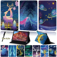 Universal Tablet Stand Case for 8"/8.4"/10"/10.8"Huawei MediaPad M1/M2/M3/M5/M6 Smart PU Leather Shockproof Protective Cover