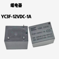 Relay peralatan rumah 4 pin 10A, baru dan asli, YC3F 12VDC 1A dan YC3F 5VDC 1A, T73A.