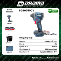 Chuyên vít DRAMA SG250CV 4 Tính năng, 21v