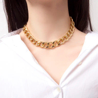 Chic Punk Chain Necklace Trendy Metal Accessory Must-Have for Edgy Fashion Statement On-Trend Gothic