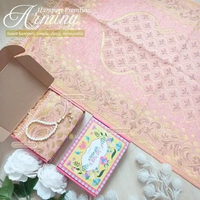 Lilsala Hampers Sajadah Armina Premium Chenille Tenun | Free Tasbih Mutiara, Box Eksklusif | Hadiah 
