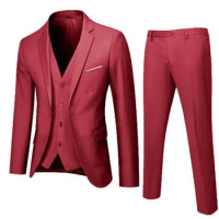 Elegant Men\\\\\\\'s Tuxedo Suit Blazer and Pants Set Slim Fit Jacket Coat for Formal Party Multiple Colors Available