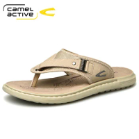 Camel Active New Summer Slippers Men Fashion Slipper Male Slippers Comfortable Outdoor Sandals Men Solid Shoes Soft Soles