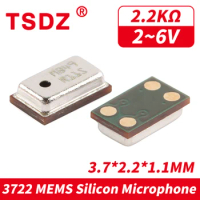 5Pcs/Lot 3722 MEMS SMD Mics 3.7*2.2*1.1mm Sensitivity 42dB Analog Signal Silicon MIC Condenser Microphone SMT Mic Top Sound