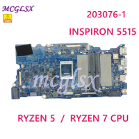 203076-1 RYZEN 5 / RYZEN 7 CPU Laptop Motherboard For Dell INSPIRON 5515 Notebook Mainboard CN-0KDKG8 / 0WCD6Y test ok Used