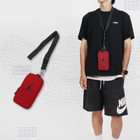 Nike 包包 Jordan 男女款 紅 黑 掛繩小包 手機包 卡包 大LOGO 喬丹 飛人 JD2023010GS-002