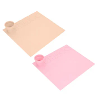 Silicone Art Sheet Safe Prevent Slip Easy Cleaning Thick Stick Proof Large Portable Silicone Paint Mat for Kids for Doodling