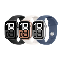 【Apple】Apple Watch S10 LTE 42mm(鋁金屬錶殼搭配運動型錶帶)