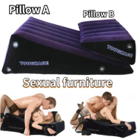 Sex Sofa Inflatable Bed Wedge Sexy Pillow Inflatable Chair Love Position Cushion Couple Sex Equipment Erotic Furnitures