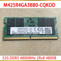 1Pcs 32GB 32G DDR5 4800MHz 2Rx8 4800B SODIMM Laptop RAM For Samsung Notebook Memory M425R4GA3BB0-CQKOD