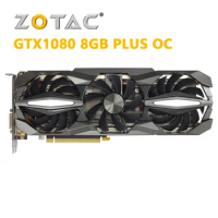 ZOTAC GeForce GTX 1080-8GD5X Plus OC Graphic Cards GTX1080 8GB Desktop GPU For nVIDIA Video Card GDDR5X 10210MHz Game Map Used
