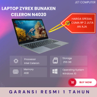 LAPTOP ZYREX BUNAKEN CELERON N4020 - Grey / Black