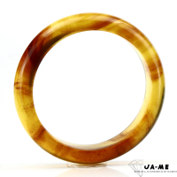【JA-ME】天然琥珀金藍珀飄血珀蜜手鐲#18-18.5買鐲送鐲芯項鍊(母親節/送禮)