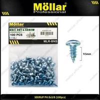 MOLLAR 93-028 Skrup PH 8 x 3/8 Baut Sekrup Tapping Screw - 100 pcs