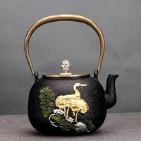 Postage, iron teapot Japanese style cast iron pot gilded pig iron tea ware teahouse hospitality pot