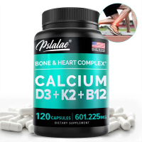 4 in 1 Kalsium 600 mg dengan Vitamin D3 K2 B12 - Sehat - 30/60/120 Kapsul - Makanan Sehat