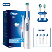 Oral B 3D Electric Toothbrush PRO 4 Ultra Adult Tooth Brush Pressure Indicator 4 Cleaning Modes 4 Gift Replaceable Brush Refill
