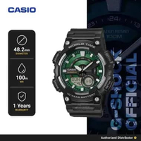 Casio Vintage AEQ-110W-3A2VDF Jam Tangan Analog Digital Pria Original Resin Strap Black