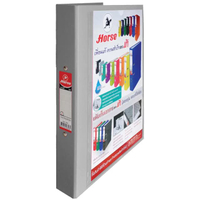 HORSE แฟ้ม 2 ห่วง รุ่น H-337/C ขนาด A4 สีเทา
