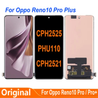 AMOLED For Oppo Reno10 Pro Plus CPH2525 PHU110 CPH2521 LCD Display Touch Screen Digitizer Assembly Parts