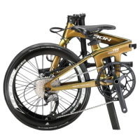 KABON 20 Inch Foldable T800 Carbon Fiber Disc Brake Folding Bike for Adult Student Portable Mini Bicycle 9s