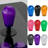 Electroplated Arcade Stick Top Ball Oval Dome Oval Top Ball Arcade Ellipse Topball Handle for 2 Player Arcade Joystick DIY Kit