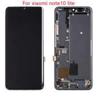 AMOLED for xiaomi Mi Note 10 Lite LCD Display Touch Screen Digitizer M2002F4LG M1910F4G Assembly For Xiaomi Mi Note10 Lite lcd