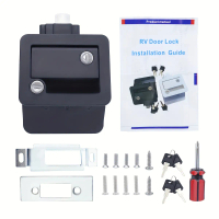 Upgraded RV Door Lock Replacement Part with Paddle Pin, Zinc Alloy Material, Camper Door Handle Latc