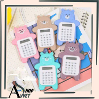 Calculator Mini Portable Motif Bear Kalkulator Portable Mini Beruang Kalkulator Unik Kalkulator 8 Di