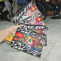 Trọn bộ logo sticker trapgirl trapboy lá cờ vietnam gấu dâu lotso nhớ đổ xăng dán trang trí điện tho