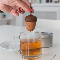 松果造型泡茶器 造型濾茶 茶漏 迷你泡茶器 矽膠 濾茶器 泡茶 茶葉 茶水分離