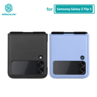 for Samsung Galaxy Z Flip 3 Case Nillkin Qin Series PU Leather Back Cover for Samsung Galaxy Z Flip 3 5G Cases