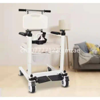 Elderly Wheelchair Large Capacity Commode Wheelchair Shower Toilet Chair